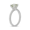 Thumbnail Image 2 of Neil Lane Cushion-Cut Green Quartz & Diamond Halo Engagement Ring 3/8 ct tw 14K White Gold