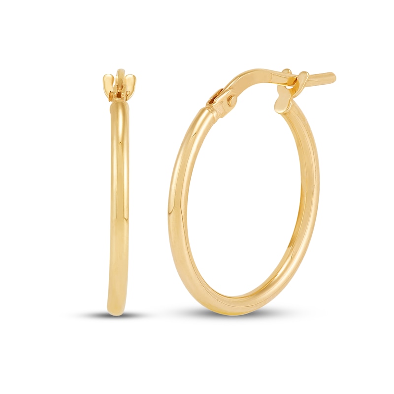 Main Image 3 of Hollow Hoop Earrings Gift Set 14K Yellow Gold 20mm