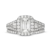 Thumbnail Image 3 of Neil Lane Artistry Emerald-Cut Lab-Grown Diamond Halo Bridal Set 2-5/8 ct tw 14K White Gold