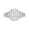 Thumbnail Image 3 of Neil Lane Artistry Emerald-Cut Lab-Grown Diamond Engagement Ring 2-1/2 ct tw 14K White Gold