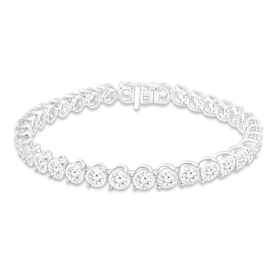 Lab-Created Diamonds by KAY Tennis Bracelet 7 ct tw 10K White Gold 7.25"