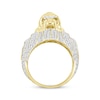 Thumbnail Image 3 of Men's Diamond & Lab-Created Ruby Lion Head Ring 2-1/2 ct tw 10K Yellow Gold