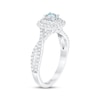 Thumbnail Image 2 of THE LEO First Light Diamond Round-Cut Double Frame Engagement Ring 3/4 ct tw 14K White Gold