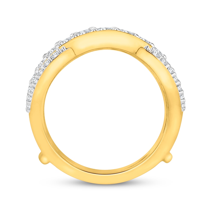 Round-Cut Diamond Enhancer Ring 1-1/2 ct tw 14K Yellow Gold