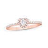 Thumbnail Image 1 of Diamond Heart Ring 1/4 ct tw 10K Rose Gold