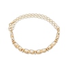 Thumbnail Image 2 of Diamond Adjustable Infinity Link Bracelet 1/4 ct tw 10K Yellow Gold 9&quot;