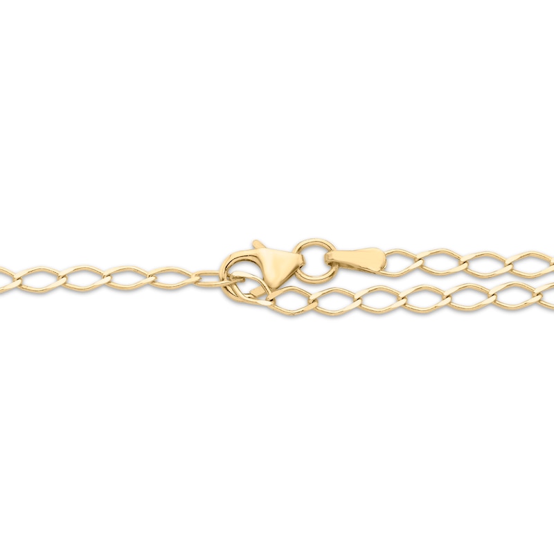 Main Image 3 of Diamond Adjustable Infinity Link Bracelet 1/4 ct tw 10K Yellow Gold 9&quot;