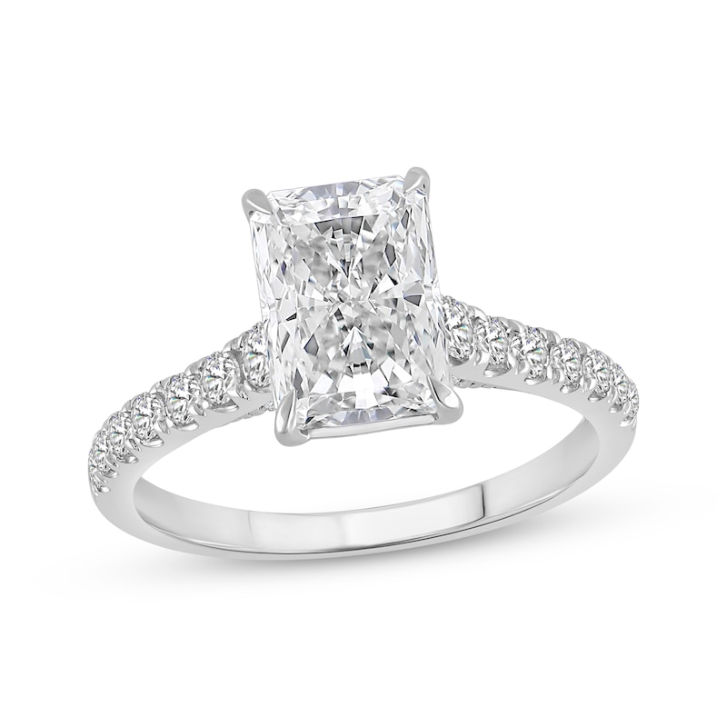 Lab-Created Diamonds by KAY Radiant-Cut Engagement Ring 2-1/2 ct tw 14K White Gold