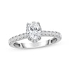 Thumbnail Image 0 of Lab-Grown Diamonds by KAY Oval-Cut Halo Engagement Ring 1-1/2 ct tw 14K White Gold