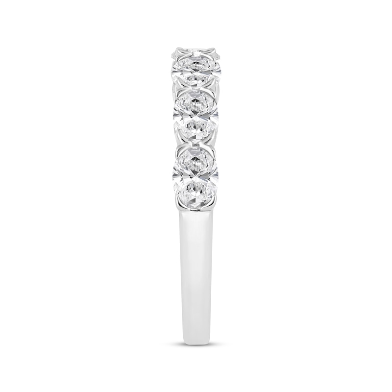 Main Image 2 of Lab-Grown Diamonds by KAY Oval-Cut Horizontal Anniversary Ring 1-1/2 ct tw 14K White Gold