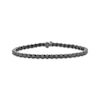 Thumbnail Image 1 of Men's Black Diamond Tennis Bracelet 8 ct tw Sterling Silver 8.5&quot;