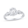 Thumbnail Image 1 of Oval-Cut Diamond Engagement Ring 3/4 ct tw 14K White Gold