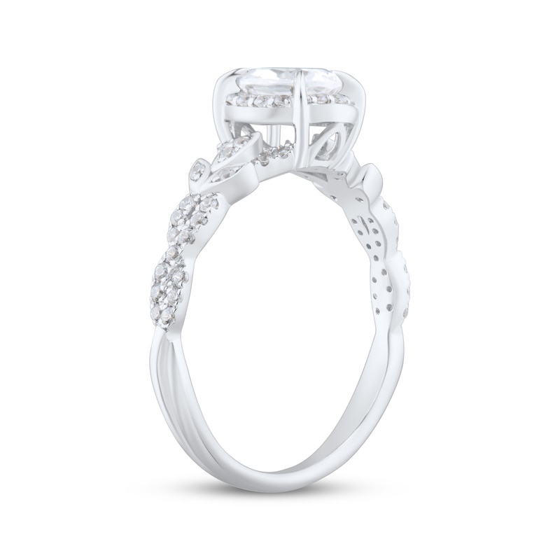 Main Image 2 of Oval-Cut Diamond Engagement Ring 3/4 ct tw 14K White Gold