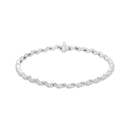 Our Story Together Diamond S-Link Bracelet 1 ct tw 10K White Gold 7.25&quot;