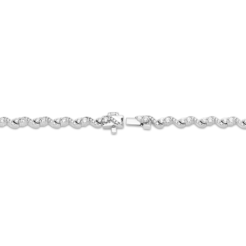 Main Image 3 of Our Story Together Diamond S-Link Bracelet 1 ct tw 10K White Gold 7.25&quot;