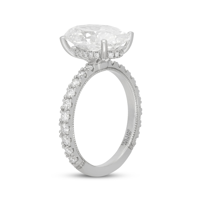 Main Image 2 of Neil Lane Artistry Oval-Cut Lab-Grown Diamond Engagement Ring 5-5/8 ct tw 14K White Gold