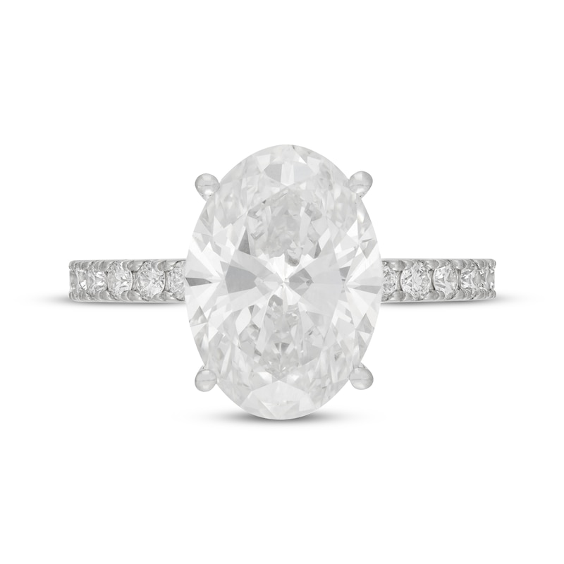 Main Image 3 of Neil Lane Artistry Oval-Cut Lab-Grown Diamond Engagement Ring 5-5/8 ct tw 14K White Gold