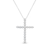 Thumbnail Image 1 of Lab-Grown Diamonds by KAY Cross Necklace 1/2 ct tw 14K White Gold 18&quot;