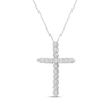 Thumbnail Image 2 of Lab-Grown Diamonds by KAY Cross Necklace 1/2 ct tw 14K White Gold 18&quot;