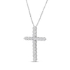 Thumbnail Image 2 of Lab-Grown Diamonds by KAY Cross Necklace 1 ct tw 14K White Gold 18&quot;