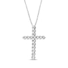 Thumbnail Image 3 of Lab-Grown Diamonds by KAY Cross Necklace 1 ct tw 14K White Gold 18&quot;