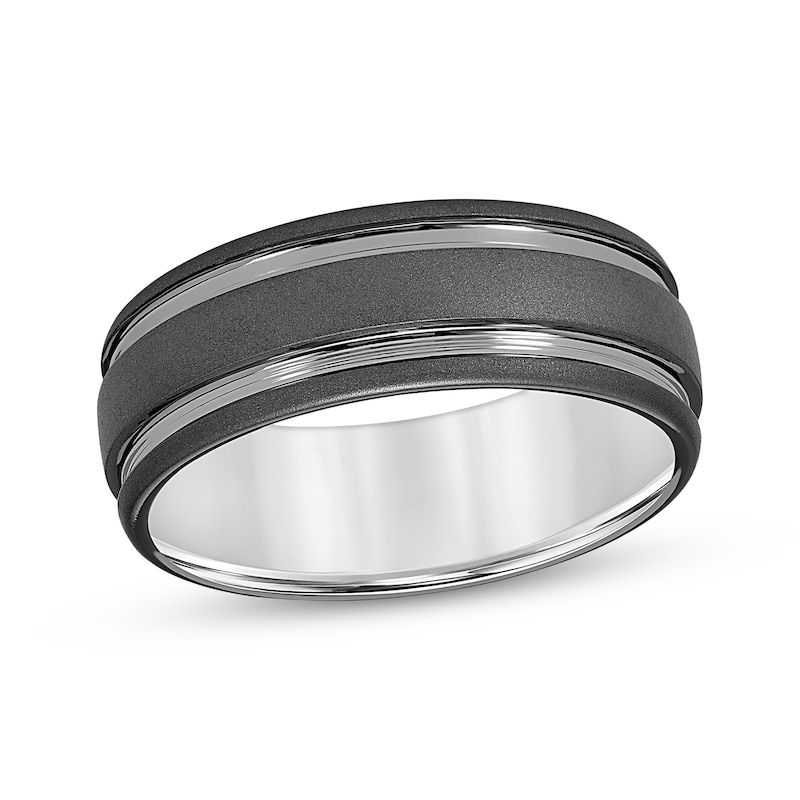 Main Image 1 of Men's Wedding Band Tungsten Carbide 8mm