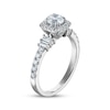 Thumbnail Image 2 of Round-Cut Diamond Halo Engagement Ring 1 ct tw 14K White Gold