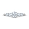 Thumbnail Image 3 of Round-Cut Diamond Five-Stone Engagement Ring 1-1/5 ct tw 14K White Gold