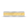 Thumbnail Image 3 of Men's Wedding Band White Tungsten Carbide & 14K Yellow Gold 6mm