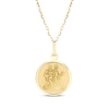 Thumbnail Image 1 of Zodiac Gemini Medallion Necklace 14K Yellow Gold 18&quot;