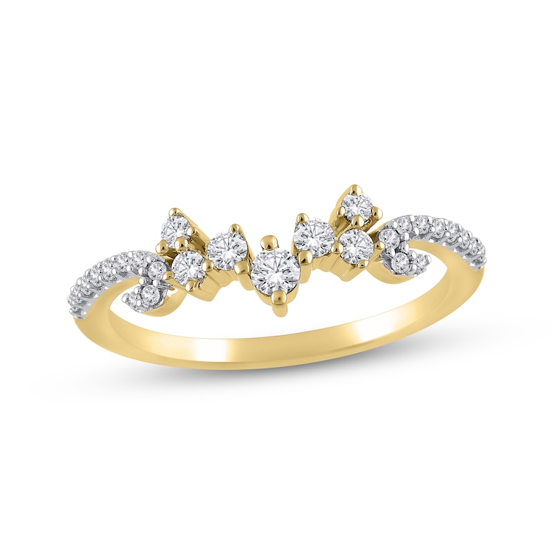 Main Image 1 of Round-Cut Diamond Scatter Anniversary Band 1/3 ct tw 14K Yellow Gold