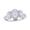 Thumbnail Image 1 of THE LEO Legacy Lab-Grown Diamond Oval-Cut Three-Stone Engagement Ring 1-1/2 ct tw 14K White Gold