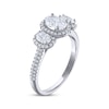 Thumbnail Image 2 of THE LEO Legacy Lab-Grown Diamond Oval-Cut Three-Stone Engagement Ring 1-1/2 ct tw 14K White Gold