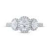 Thumbnail Image 3 of THE LEO Legacy Lab-Grown Diamond Oval-Cut Three-Stone Engagement Ring 1-1/2 ct tw 14K White Gold