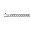 Thumbnail Image 2 of Solid Textured Curb Chain Necklace 7.71mm Sterling Silver 22&quot;