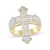 Thumbnail Image 0 of Men's Diamond Cross Ring 1 ct tw 10K Yellow Gold
