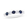 Thumbnail Image 1 of Lab-Grown diamond & Blue Lab-Created Sapphire Ring 5/8 ct tw 14K White Gold