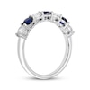 Thumbnail Image 2 of Lab-Grown diamond & Blue Lab-Created Sapphire Ring 5/8 ct tw 14K White Gold