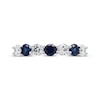 Thumbnail Image 3 of Lab-Grown diamond & Blue Lab-Created Sapphire Ring 5/8 ct tw 14K White Gold