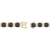 Thumbnail Image 3 of Men's Black Diamond Cushion Link Bracelet 6 ct tw 10K Yellow Gold 8.5&quot;