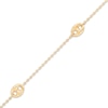 Thumbnail Image 2 of Hollow Mariner Link Station Anklet 10K Yellow Gold 10&quot;