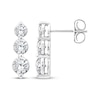 Thumbnail Image 3 of Memories, Moments, Magic Lab-Grown Diamond Three-Stone Drop Earrings 1 ct tw 14K White Gold