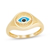 Thumbnail Image 1 of Enamel Evil Eye Ring 10K Yellow Gold