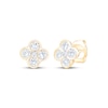 Thumbnail Image 0 of Diamond Clover Stud Earrings 1/2 ct tw 18K Yellow Gold