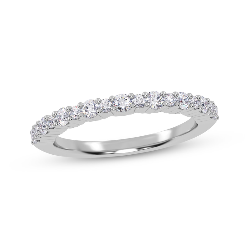 Main Image 1 of Alternating Size Diamond Anniversary Ring 1/4 ct tw 14K White Gold