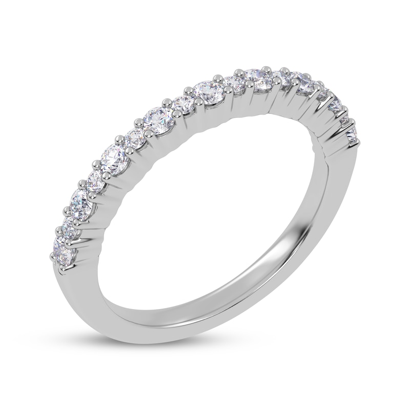 Main Image 2 of Alternating Size Diamond Anniversary Ring 1/4 ct tw 14K White Gold