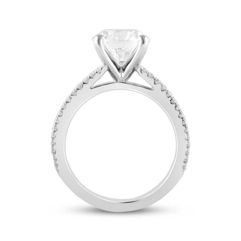 Main Image 3 of Lab-Grown Diamonds by KAY Round-Cut Engagement Ring 3-1/3 ct tw 14K White Gold