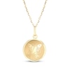 Thumbnail Image 1 of Zodiac Pisces Medallion Necklace 14K Yellow Gold 18&quot;