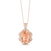 Thumbnail Image 0 of Le Vian Couture Morganite Necklace 3/8 ct tw Diamonds 18K Strawberry Gold 18"