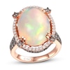 Thumbnail Image 1 of Le Vian Couture Opal Ring 1-1/2 ct tw Diamonds 18K Strawberry Gold - Size 7